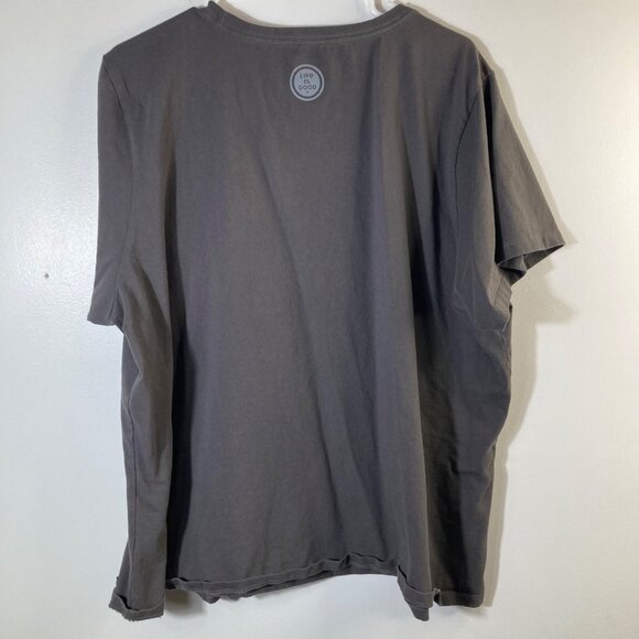 Womens Life Is Good Crusher Tee Short Sleeve 3XL Cotton Lunge + Crunch = Lunch - Picture 2 of 7